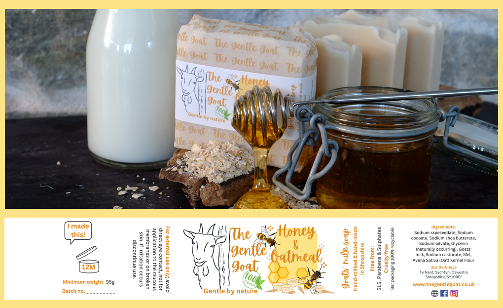 Honey and Oatmeal Goats Milk Soap