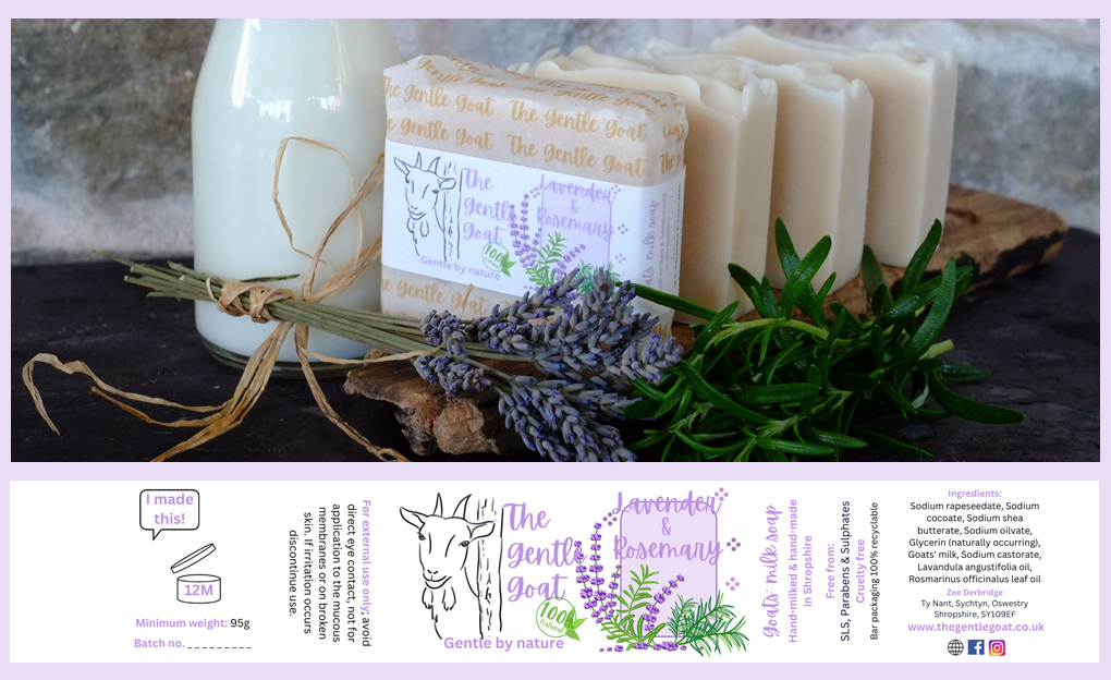 Lavender and Rosemary Goats Milk Soap