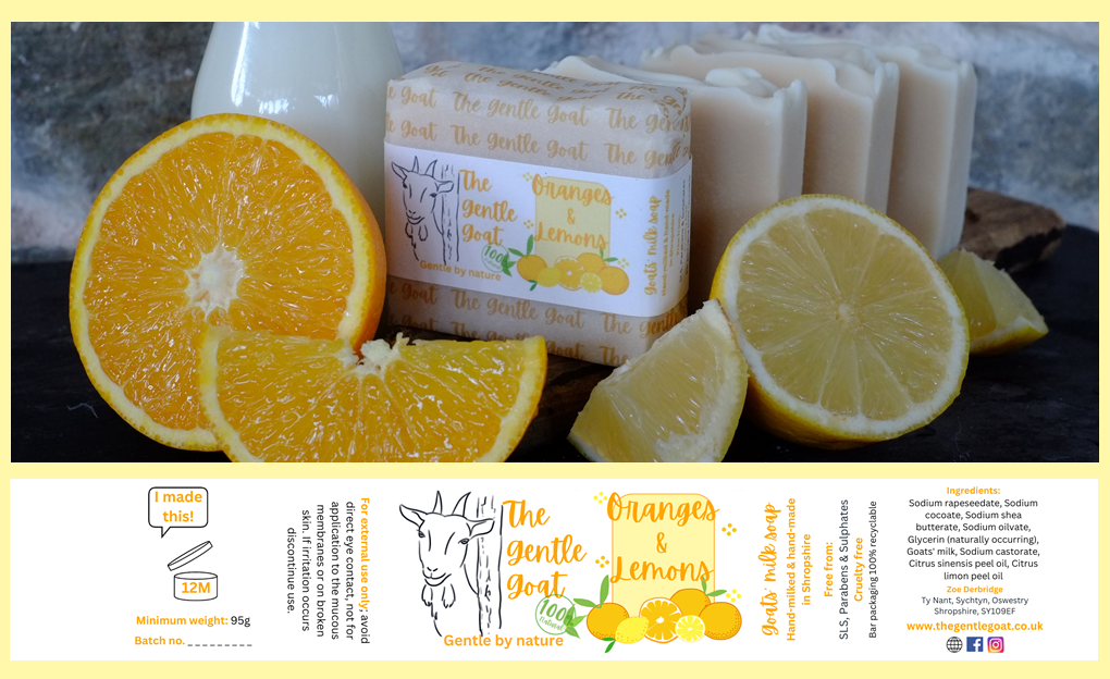 Oranges and Lemons Goats Milk Soap